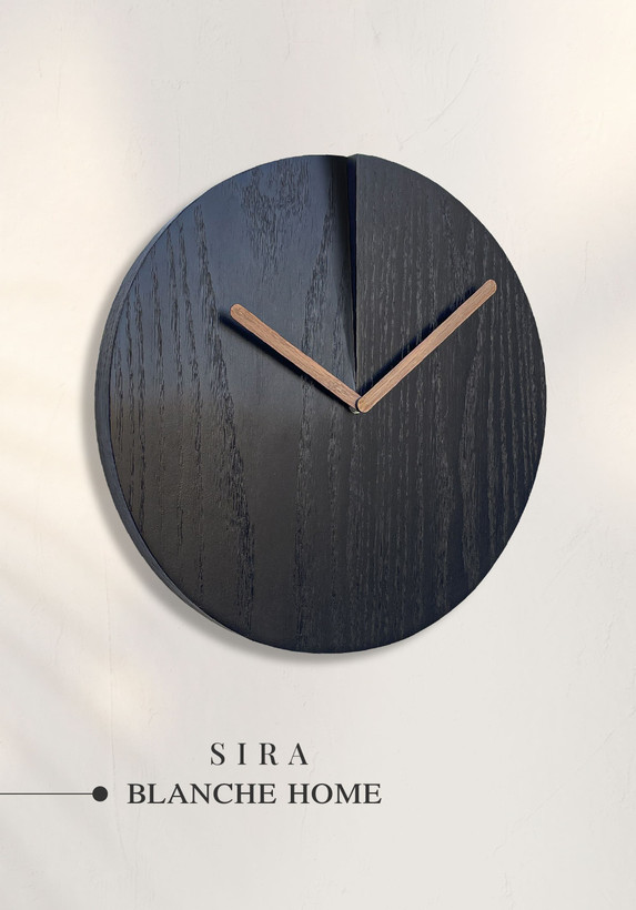 ساعت مدرن چوبی